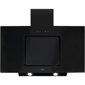 CDA 90cm Angled Chimney Cooker Hood - Black