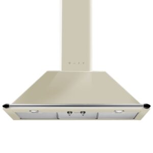 Smeg Victoria 90cm Chimney Cooker Hood - Cream