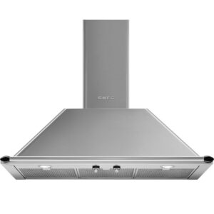 Smeg Victoria 90cm Chimney Cooker Hood - Stainless Steel