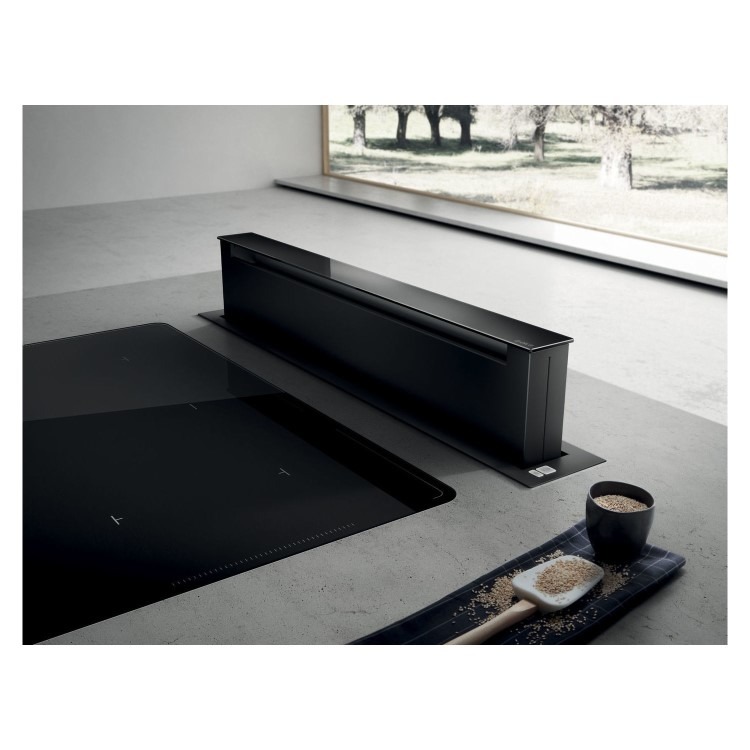 Elica 84cm Downdraft Extractor - Black