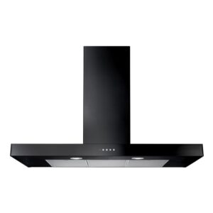 Rangemaster 100cm Slimline Chimney Cooker Hood - Black