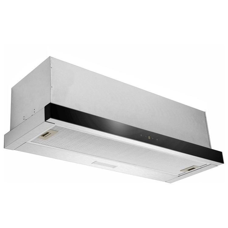 electriQ 90cm Telescopic Canopy Cooker Hood – Stainless Steel - Image 2