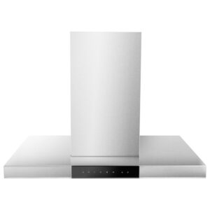electriQ 90cm Island Hood with Hob to Hood Connection - Stainless Steel
