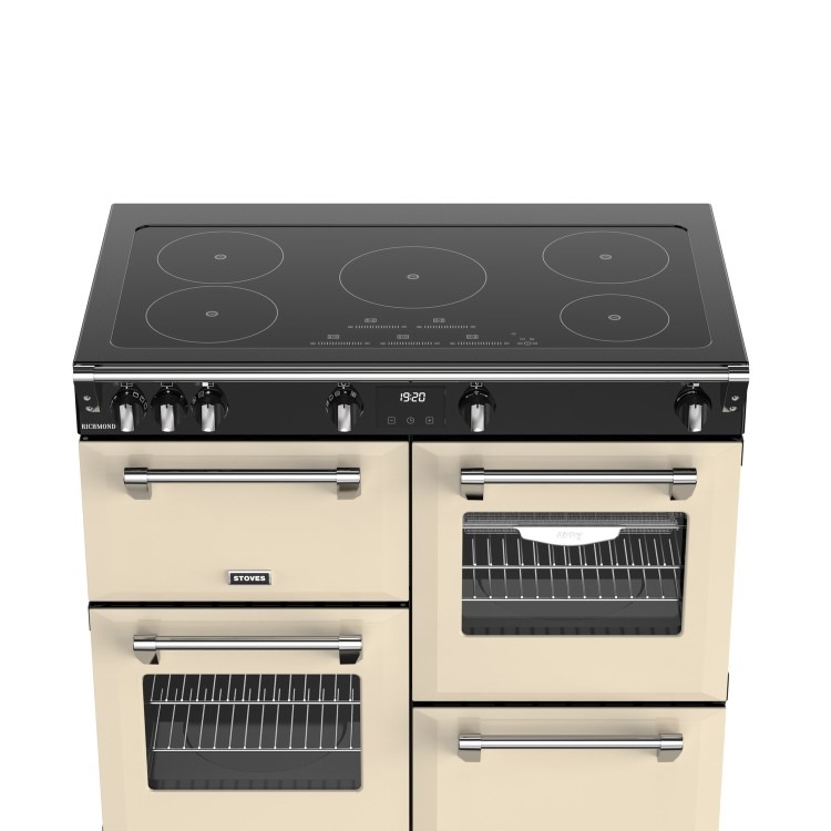 Stoves Richmond 100cm Electric Induction Range Cooker - Cream - Image 2