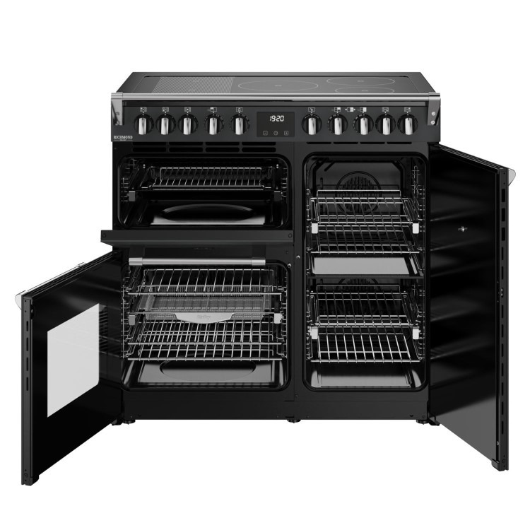 Stoves Richmond DX 90cm Electric Induction Range Cooker - Grey - Image 2