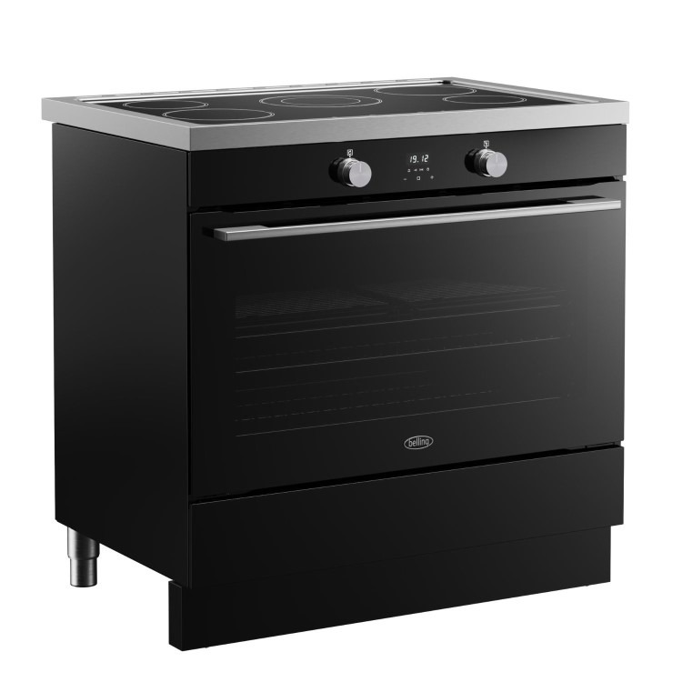 Belling Vision Single Cavity 90cm Electric Range Cooker - Black & Silver Steel - Image 8