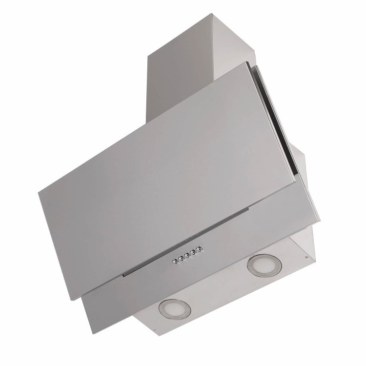 electriQ 60cm Angled Chimney Cooker Hood - Stainless Steel - Image 2