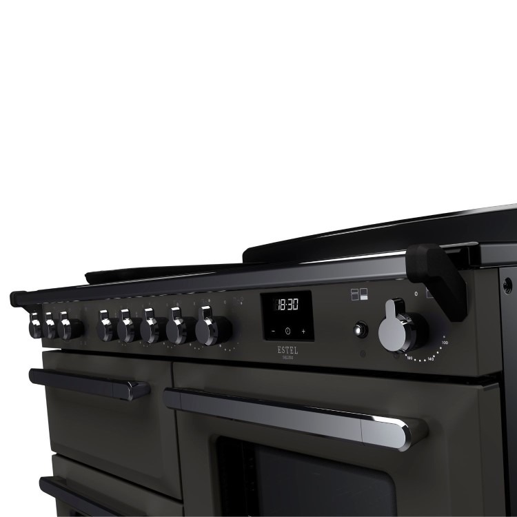 Rangemaster Estel Deluxe 110cm Induction Range Cooker - Slate + Chrome - Image 6