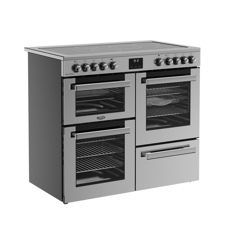 Belling Cookcentre 100cm Electric Range Cooker - Stainless Steel - Image 2