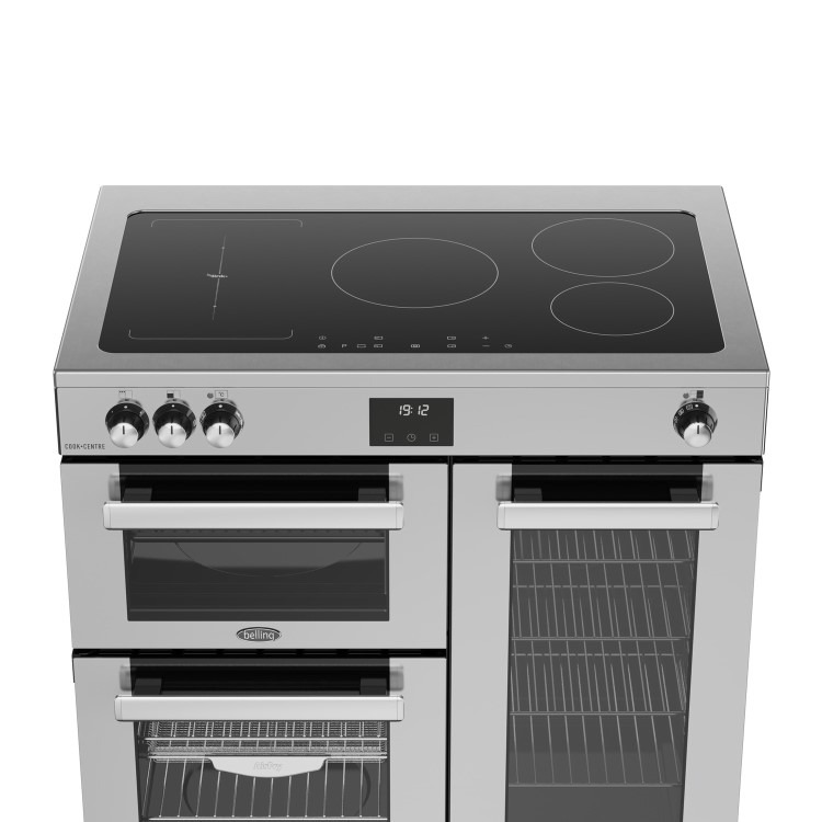 Belling Cookcentre 90cm Electric Induction Range Cooker - Stainless Steel - Image 4