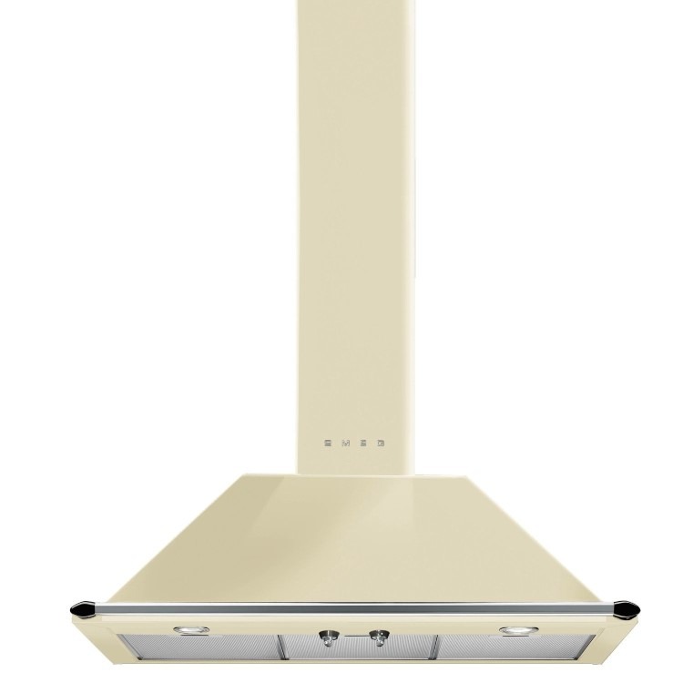 Smeg Victoria 90cm Chimney Cooker Hood - Cream - Image 2