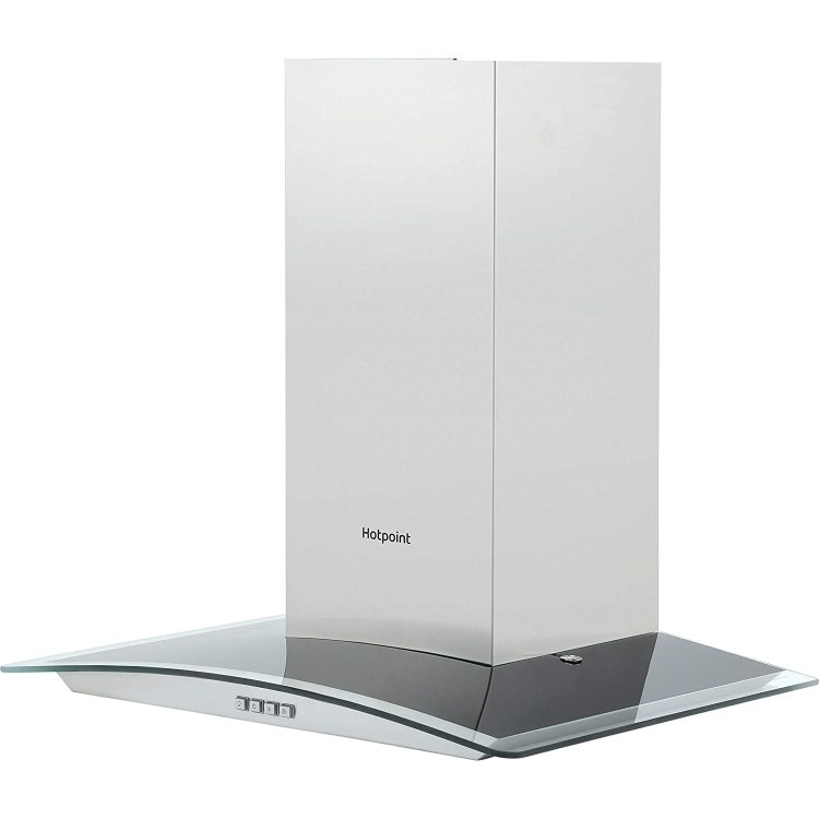Hotpoint 60cm Curved Glass Cooker Hood - Stainless Steel - Image 2