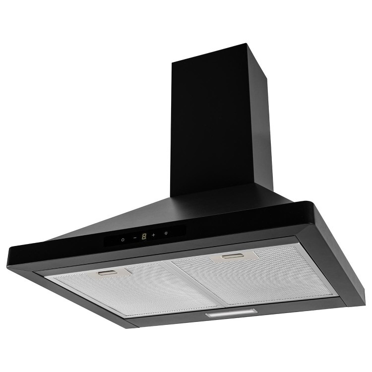 electriQ 60cm Traditional Chimney Hood with Touch Control - Black - Image 3