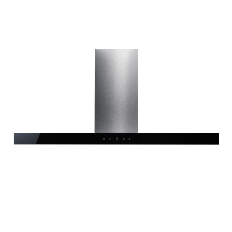 electriQ 90cm Slimline Touch Control Cooker Hood - Stainless Steel - Image 2