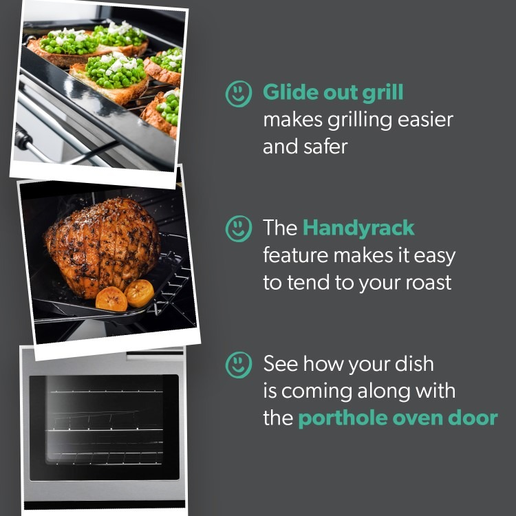 Rangemaster Professional Plus 100cm Electric Induction Range Cooker - Stainless Steel - Image 4