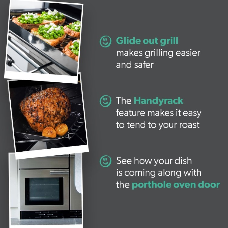 Rangemaster Professional Plus 90cm Electric Induction Range Cooker - Stainless Steel - Image 4