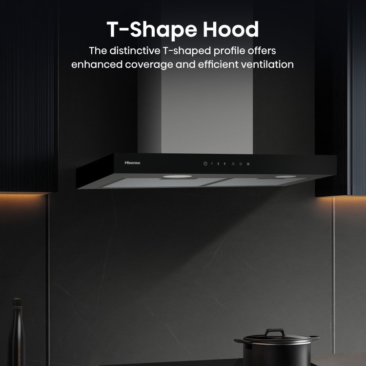Hisense 60cm Chimney Cooker Hood – Stainless Steel - Image 3
