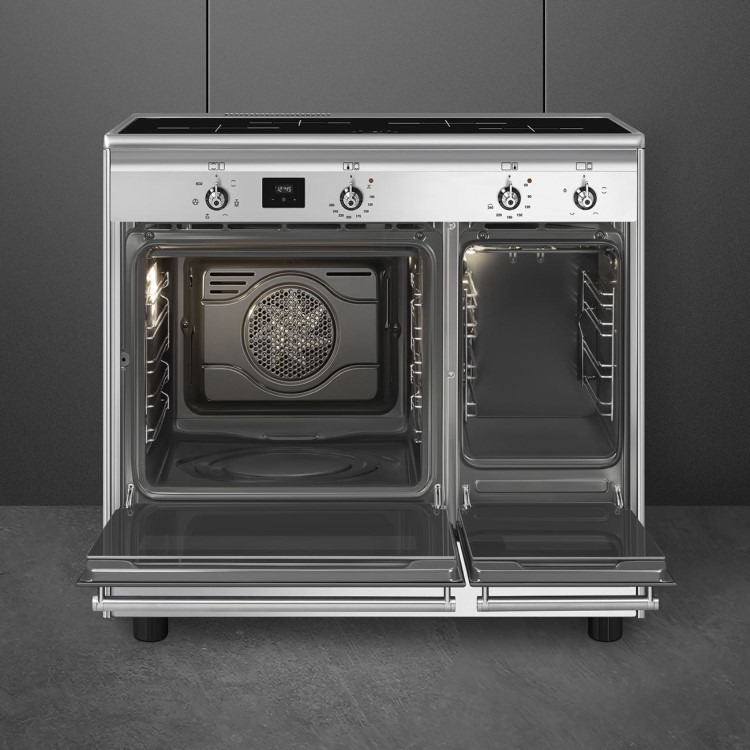 Smeg 90cm Electric Induction Cooker - Stainless Steel - Image 3