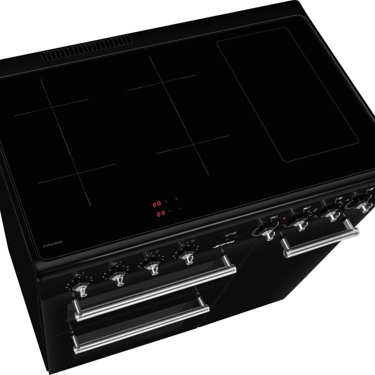 Smeg Concert 90cm Electric Induction Range Cooker - Black - Image 6