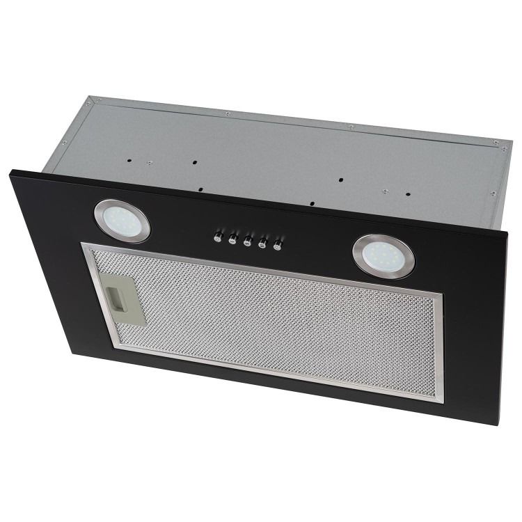 electriQ 52cm Canopy Cooker Hood - Black - Image 4
