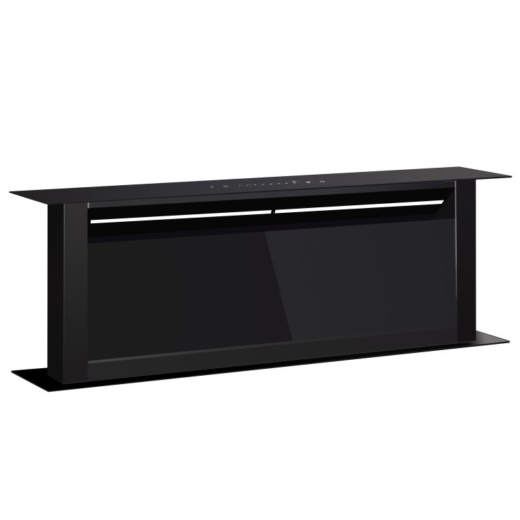 electriQ 120cm Downdraft Extractor - Black - Image 3