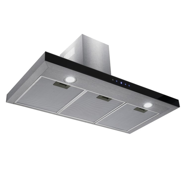electriQ 90cm Slimline Touch Control Cooker Hood - Stainless Steel - Image 3