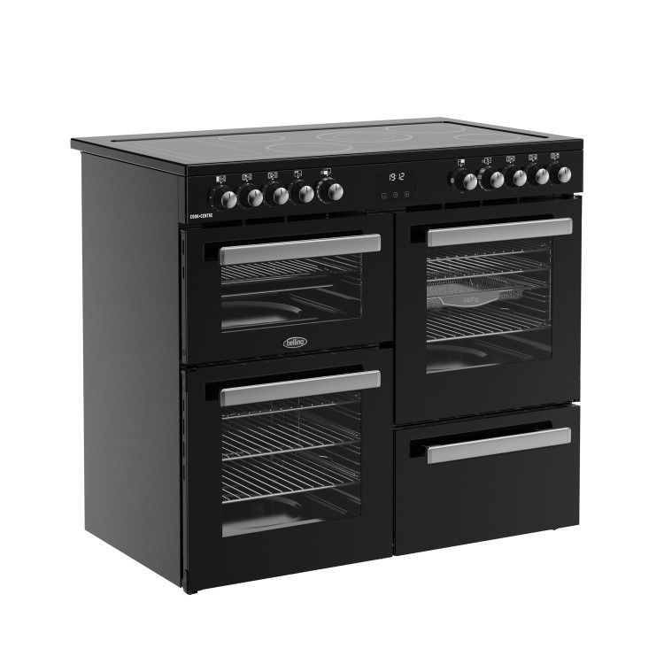 Refurbished Belling Cookcentre 100cm Electric Ceramic Range Cooker - Black - Image 6