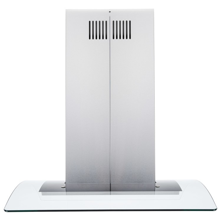 electriQ 90cm Curved Glass Island Cooker Hood - Stainless Steel - Image 5