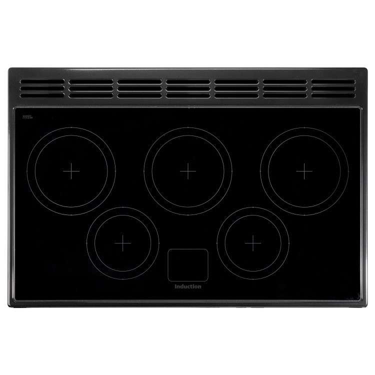 Rangemaster Professional Plus 90cm Electric Induction Range Cooker - Stainless Steel - Image 5