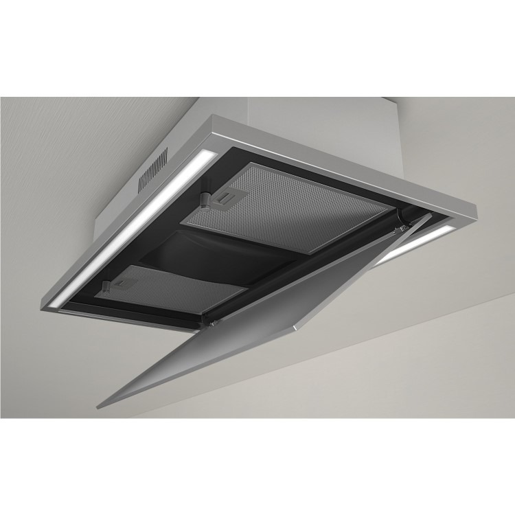 Elica Cloud 7 90cm Recirculating Ceiling Cooker Hood - Stainless Steel - Image 4