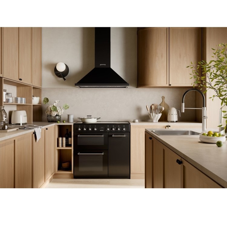 Smeg Concert 90cm Electric Induction Range Cooker - Black - Image 4
