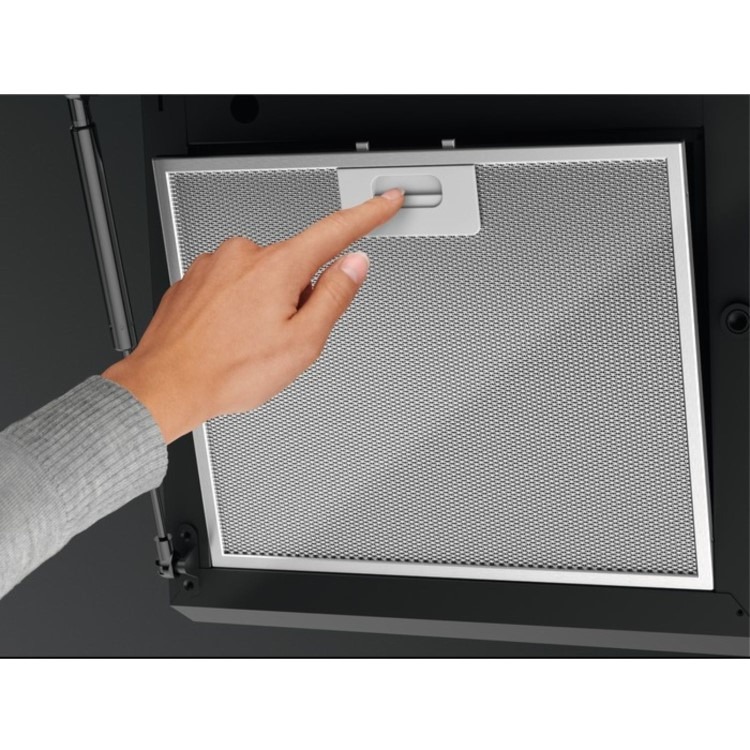 AEG 6000 Series 90cm Angled Cooker Hood with Hob2Hood - Black - Image 5