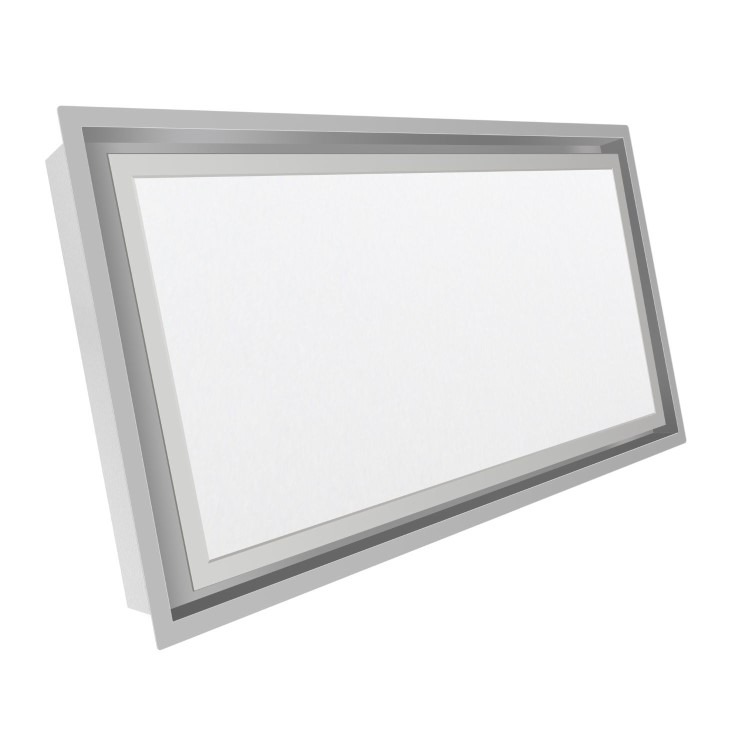electriQ 90cm Ceiling Cooker Hood with LED Panel - White & Stainless Steel - Image 4