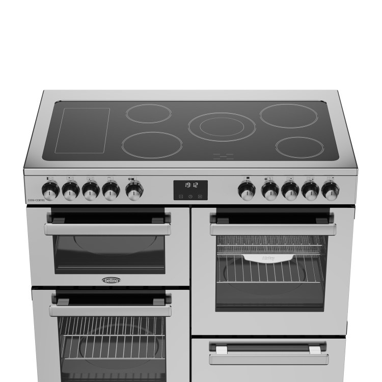 Belling Cookcentre 100cm Electric Range Cooker - Stainless Steel - Image 4