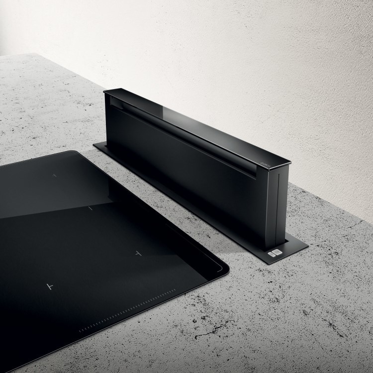 Elica 84cm Downdraft Extractor - Black - Image 4