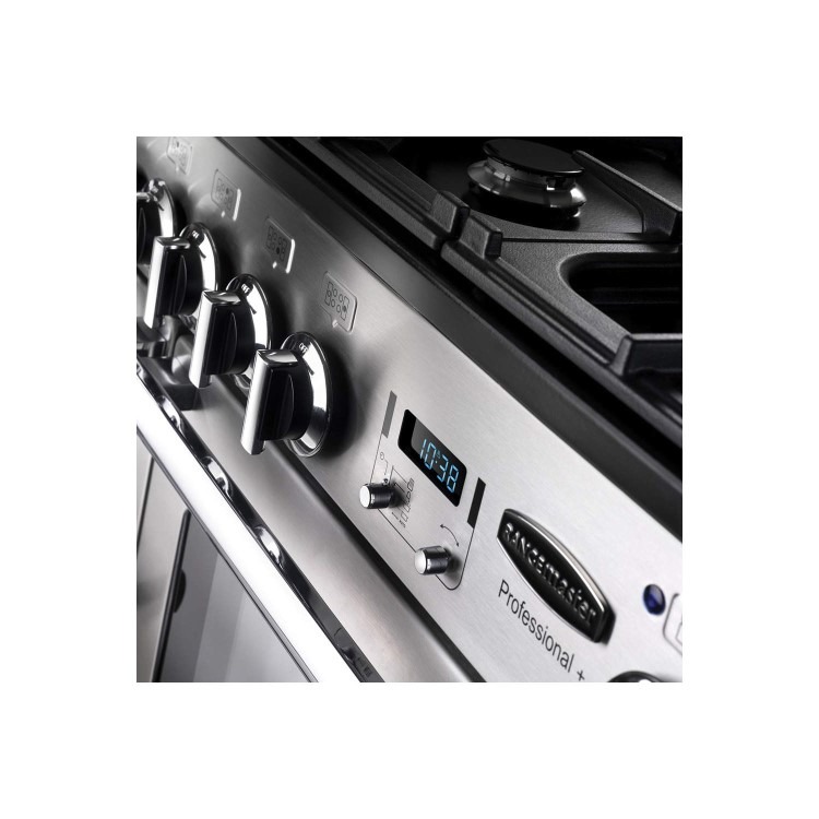 Rangemaster Professional Plus 110cm Electric Range Cooker - Stainless Steel - Image 4