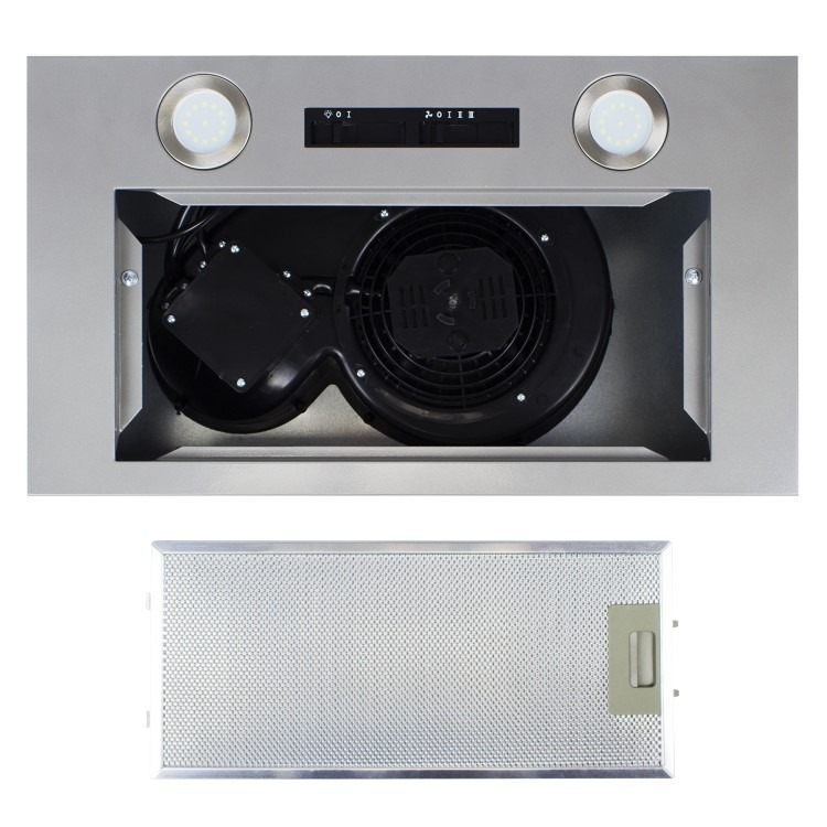 electriQ 52cm Canopy Cooker Hood - Silver - Image 5