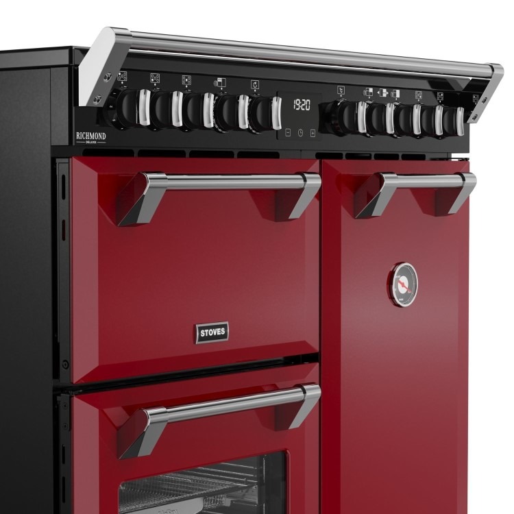 Stoves Richmond DX 90cm Electric Induction Range Cooker - Red - Image 4