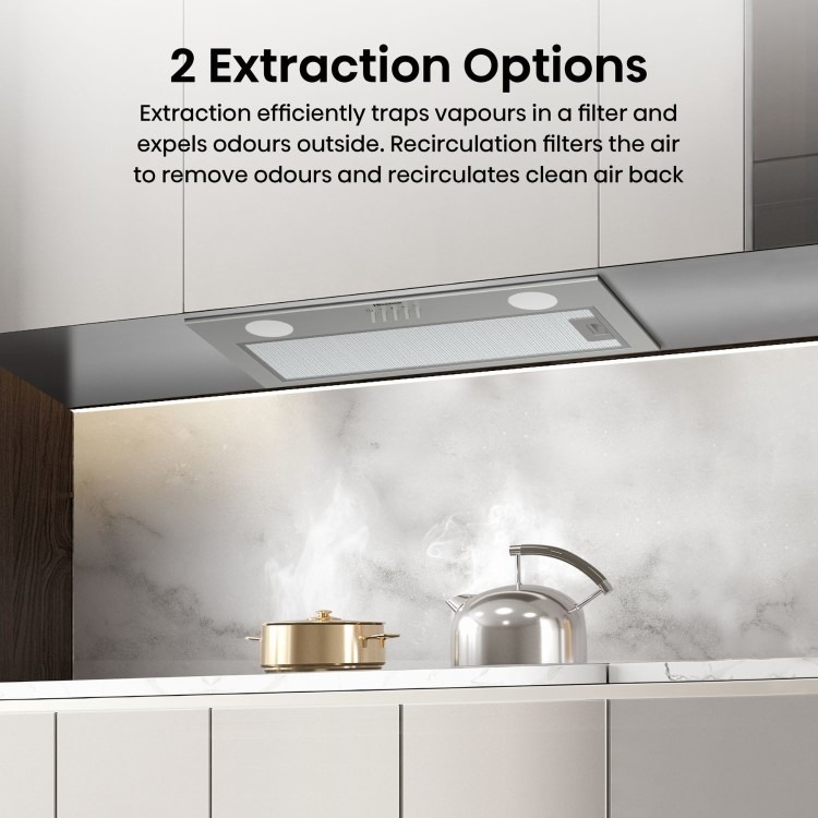 Hisense 60cm Telescopic Canopy Cooker Hood - Stainless Steel - Image 5