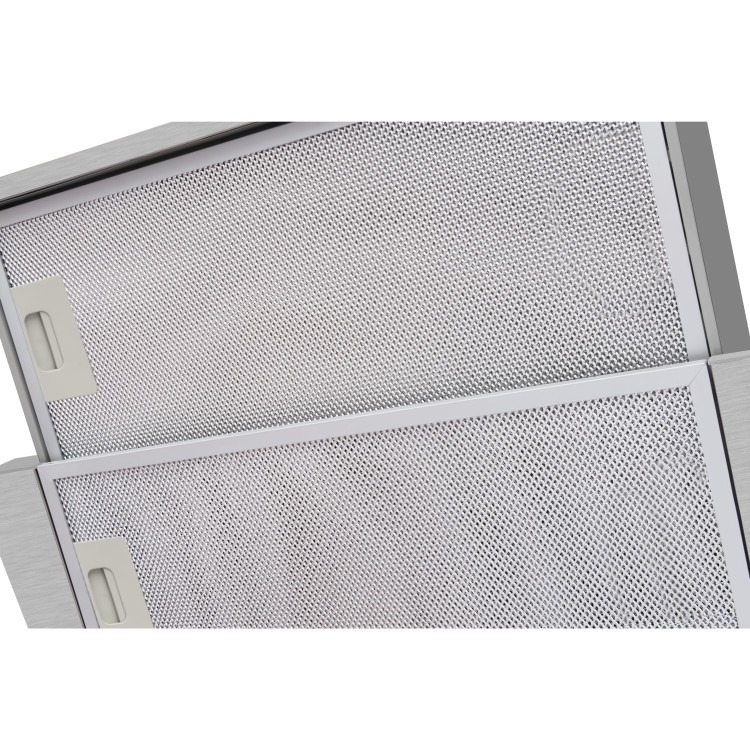 CDA 60cm Telescopic Canopy Cooker Hood - Silver - Image 5