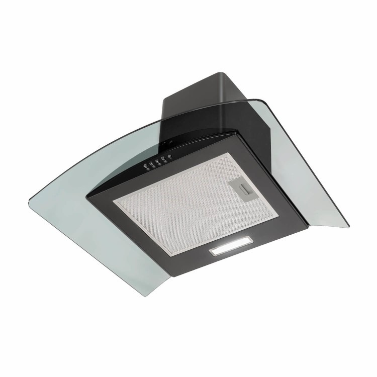 electriQ 60cm Curved Glass Cooker Hood - Black - Image 6