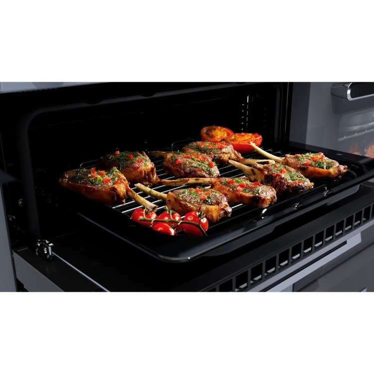Rangemaster Estel Deluxe 110cm Induction Range Cooker - Slate + Chrome - Image 3