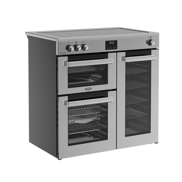 Belling Cookcentre 90cm Electric Induction Range Cooker - Stainless Steel - Image 3