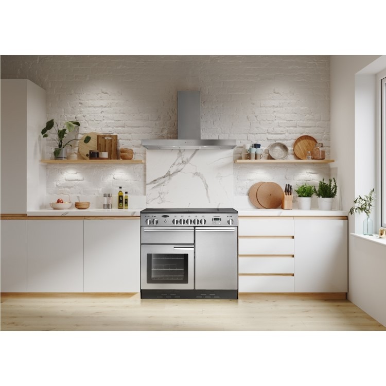 Rangemaster Professional Plus 90cm Electric Range Cooker - Stainless Steel - Image 6