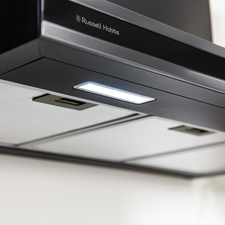 Russell Hobbs 90cm Flat Cooker Hood - Dark Steel - Image 5