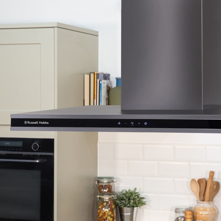 Russell Hobbs 90cm Midnight Island Cooker Hood - Dark Steel - Image 6