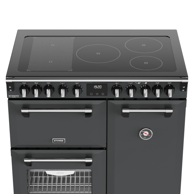 Stoves Richmond DX 90cm Electric Induction Range Cooker - Grey - Image 5