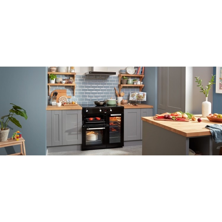 Beko 90cm Electric Induction Range Cooker - Black - Image 5