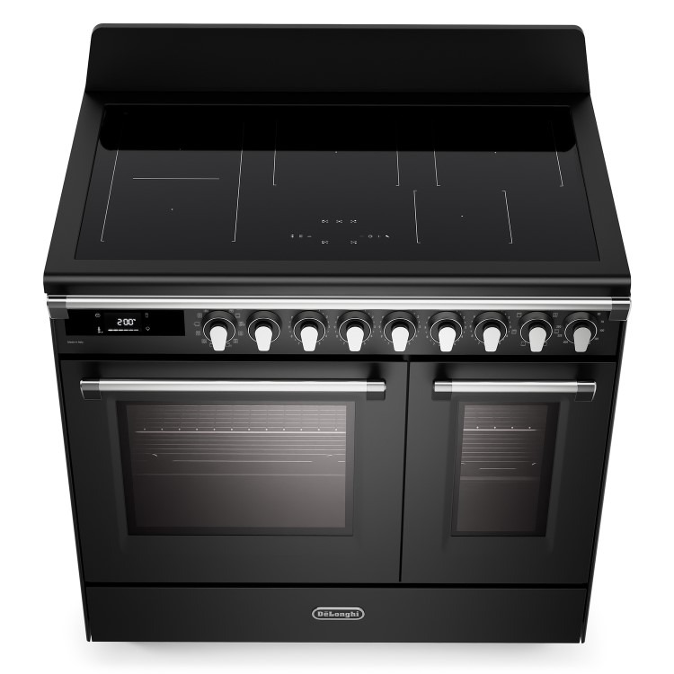 De Longhi 90cm Electric Range Cooker with Warming Zone - Anthracite - Image 9