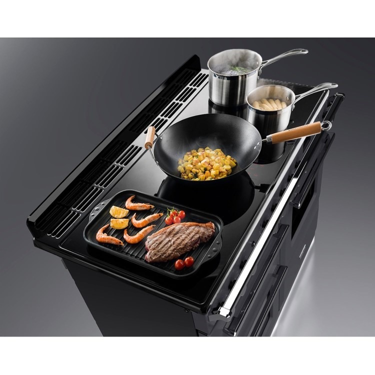 Rangemaster Estel Deluxe 110cm Induction Range Cooker - Slate + Chrome - Image 8